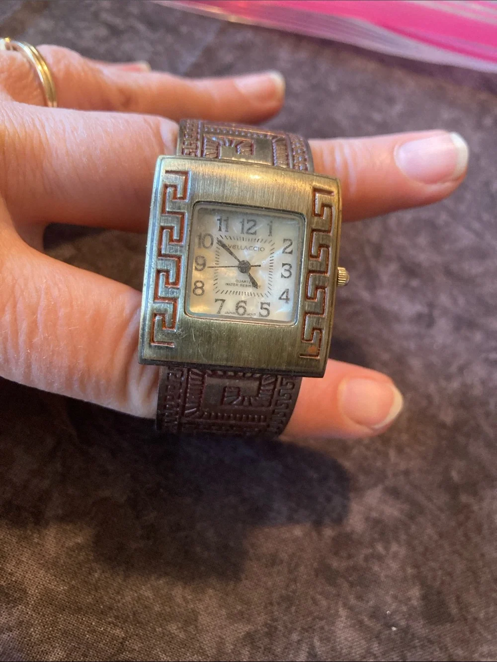 Gorgeous Bronze-Tone Running Women's Watch